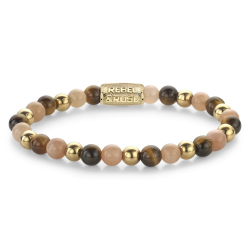 Rebel & Rose Sunset Beach - 18 ct yellow gold ionplated RR-60129-G-S 18cm - 56757