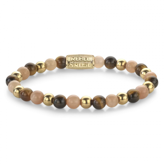Rebel & Rose Sunset Beach - 18 ct yellow gold ionplated RR-60129-G-S 18cm - 56757