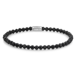 Rebel & Rose Armband Black Glam Rocks Silver RR-40160-S-S 18cm - 56759