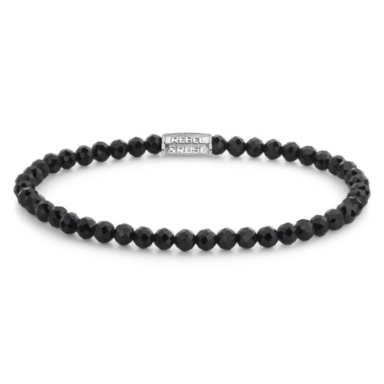 Rebel & Rose Armband Black Glam Rocks Silver RR-40160-S-S 18cm - 56759