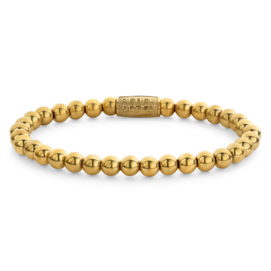 Rebel & Rose Yellow Gold Rocks - handmade RR-60143-G-S 18cm - 56765