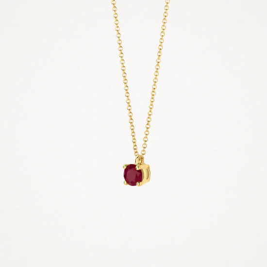 Blush Collier 14k Geel Goud met Robijn 3200YRU 42cm - 56779