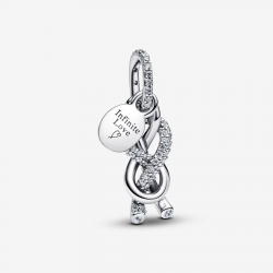 Pandora Pavé Infinity Knoop Hangende Bedel 793780C01 - 56819