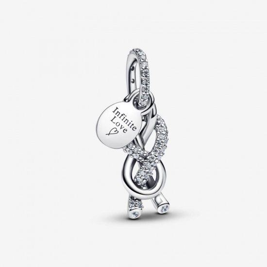 Pandora Pavé Infinity Knoop Hangende Bedel 793780C01 - 56819