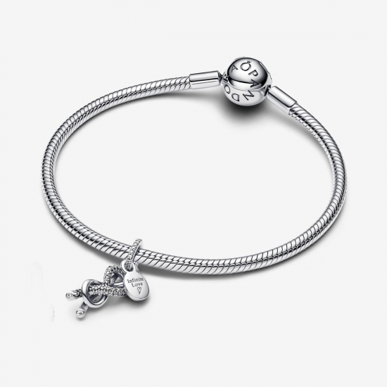 Pandora Pavé Infinity Knoop Hangende Bedel 793780C01 - 56819