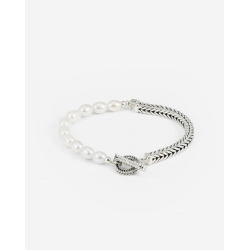 Buddha to Buddha Barbara XS Parel Armband Zilver J129-E - 56837