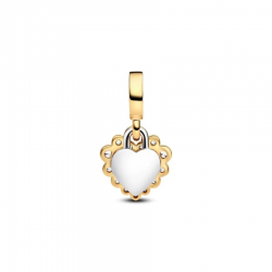 Pandora vergulde dubbele hanger met heldere zirkonia en transparante hars 763765C01 - 56844