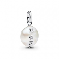 Mum-bedel met behandelde gecultiveerde barokparel Sterlingzilver 793783C01 - 56848
