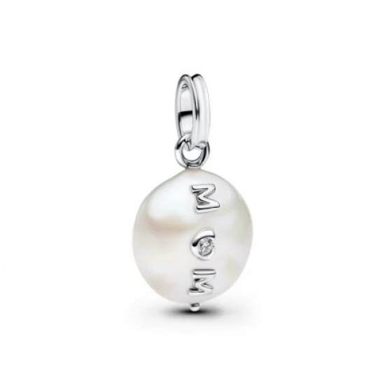 Mum-bedel met behandelde gecultiveerde barokparel Sterlingzilver 793783C01 - 56848