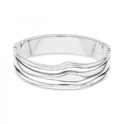 Calvin Klein Wavy Silver Bangle CJ35000718 - 56862