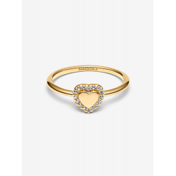 Pandora Graveerbaar Hart Halo Ring 163801C01 MAAT 17 - 56878