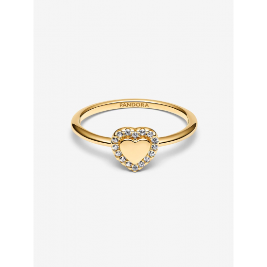 Pandora Graveerbaar Hart Halo Ring 163801C01 MAAT 17 - 56878