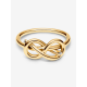 Pandora Infinity Knot-ring Met 14k goud verguld 163759C01 MAAT 18 - 56888