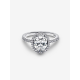 Pandora Ovale Sprankelende Halo Statement Ring Sterlingzilver 193777C01 MAAT 18 - 56892