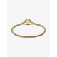 Pandora Sparkling Infinity Heart Clasp-slangenschakelarmband Met 14k goud verguld 563758C01 MAAT 18 - 56900