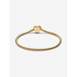 Pandora Sparkling Infinity Heart Clasp-slangenschakelarmband Met 14k goud verguld 563758C01 MAAT 19 - 56901