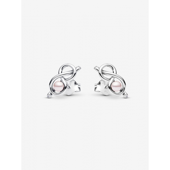 Pandora Infinity Knot-oorstekers Sterlingzilver 293761C01 - 56906