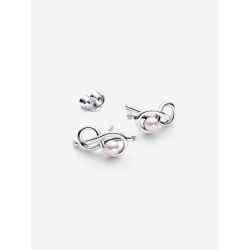 Pandora Infinity Knot-oorstekers Sterlingzilver 293761C01 - 56906