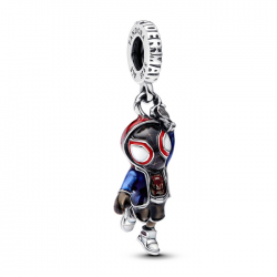 Pandora  Marvel SpiderMan Miles  Morales sterling silver dangle  with red, blue, white and  black enamel bedel 793842C01 - 57069