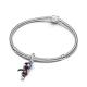 Pandora  Marvel SpiderMan Miles  Morales sterling silver dangle  with red, blue, white and  black enamel bedel 793842C01 - 57069