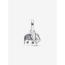 Pandora Mini-hanger met turquoise olifant Sterling zilver bedel 793858C01 - 57071
