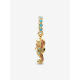 Pandora Seahorse Dangle Charm 14k gold plating bedel 763895C01 - 57072
