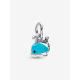 Pandora Turquoisekleurige walvishanger Sterling zilver bedel 793822C01 - 57079