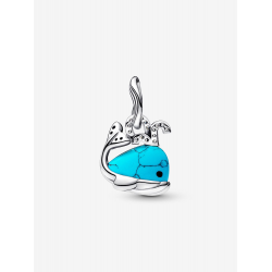 Pandora Turquoisekleurige walvishanger Sterling zilver bedel 793822C01 - 57079