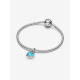 Pandora Turquoisekleurige walvishanger Sterling zilver bedel 793822C01 - 57079