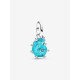 Pandora Blauwe Murano glazen zeeslak hanger Sterling zilver bedel 793900C01 - 57080