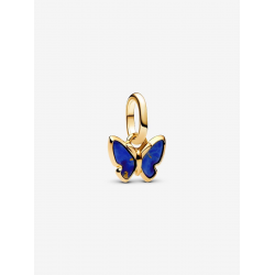 Pandora Blauwe vlinder mini hanger Goud Metaal bedel 763825C01 - 57083