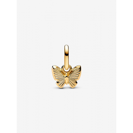Pandora Blauwe vlinder mini hanger Goud Metaal bedel 763825C01 - 57083