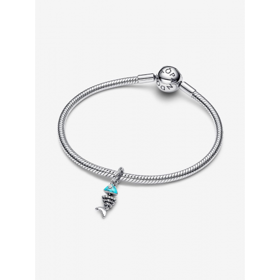 Pandora  Turquoisekleurige visgraat bedel 793894C01 - 57084