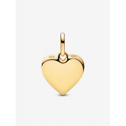 Pandora Graveerbare hartmedaillonbedel 14k vergulding bedel 763818C01 - 57087