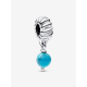 Pandora Turquoisekleurige hanger Sterling zilver bedel 793901C01 - 57094