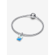 Pandora  Travel sterling silver dangle  with white and blue  labcreated opal bedel 793913C01 - 57096