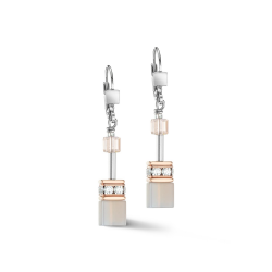 Coeur de Lion oorbellen GeoCUBE® Iconic Precious rose gold-peach - 57167