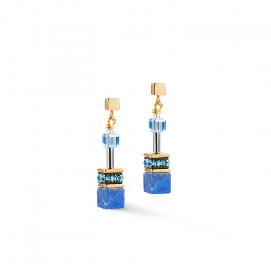 Coeur de Lion oorbellen GeoCUBE® Iconic Precious blue - 57168