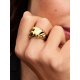 Pandora Geribbelde statement ring Verguld 163884C00 MAAT 18 - 57173