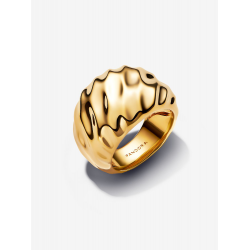 Pandora Geribbelde statement ring Verguld 163884C00 MAAT 18 - 57173