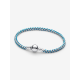 Pandora Blauw Koord Snake Chain armband Sterlingzilver 593816C01 MAAT 19 - 57191