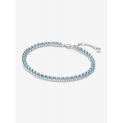 Pandora Sprankelende lichtblauwe tennisarmband Sterlingzilver 591469C03 MAAT 18 - 57196