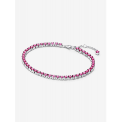 Pandora Sprankelende Roze Tennisarmband Sterlingzilver 591469C04 MAAT 18 - 57197