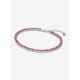 Pandora Sprankelende Roze Tennisarmband Sterlingzilver 591469C04 MAAT 18 - 57197