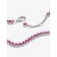 Pandora Sprankelende Roze Tennisarmband Sterlingzilver 591469C04 MAAT 18 - 57197
