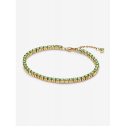 Pandora Sprankelende Groene Tennisarmband Verguld 561469C02 MAAT 18 - 57198
