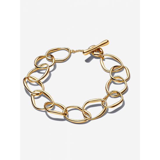 Pandora Organisch Gevormde Schakelarmband Verguld 563864C00-2 - 57200