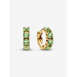 Pandora Groene oorringen Verguld 263851C01 - 57208
