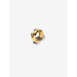 Pandora Geribbelde Oormanchet Verguld 263872C00 - 57215