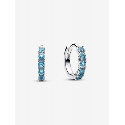 Pandora Lichtblauwe Huggies Sterlingzilver 293849C01 - 57219